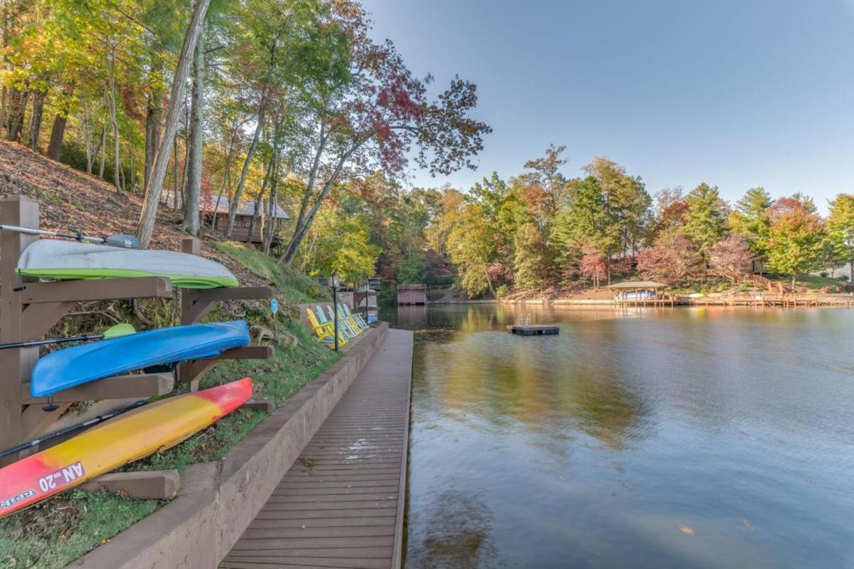 Russell'S Fort At White Oak Point: Historical Cabin On Lake Lure, Luxury, Direct Lake Access! Villa Ngoại thất bức ảnh