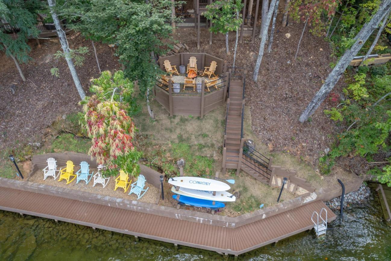 Russell'S Fort At White Oak Point: Historical Cabin On Lake Lure, Luxury, Direct Lake Access! Villa Ngoại thất bức ảnh